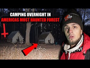 THE SCARIEST NIGHT OF OUR LIVES | CAMPING OVERNIGHT IN MOST HAUNTED FOREST (SKINWALKER FOREST)