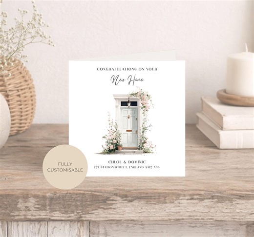 Personalised New Home Card | Congratulations on Your New Home | New Homeowners Card - Etsy