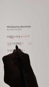 How to multiply decimals within seconds #decimals #maths