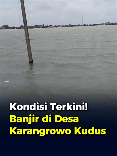 Kondisi Terkini Banjir di Desa Karangrowo Kudus