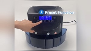 hatleues Coin Counters & Coin Sorters Electric Coin Counter Machine with LCD Screen, 500 Coins Capacity Automatic Coin Sorter and Wrapper Machine, USD Change Counter Machine US Plug