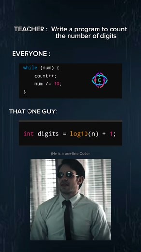 Dead Coders Society on Instagram: "Give One Line Coders a challenge in the COMMENTS 👇 . . @dead.coders.society for more coding tips . #codetricks #cyberdecoders #interviewhacks #devhacks #codingtips #onelinecoders #programming #cyber"