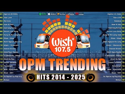 Best Of Wish 107.5 Opm Hugot Songs 2025🎧Tadhana, Magbalik, Tibok...❤️NEW OPM Trending 2025 Playlist
