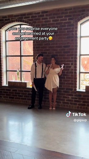 Surprise Wedding at Engagement Party Ideas