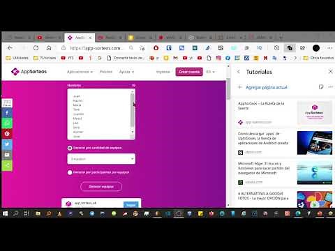 Aplicación para elegir equipos, o grupos, de forma aleatoria. Online, gratis y sin registros.