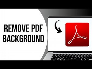 How to remove background image from pdf using Adobe Acrobat ?