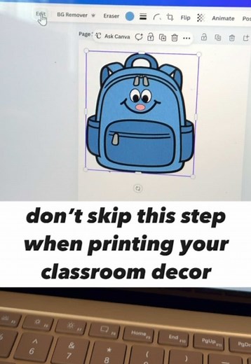 Canva tip: Add thick outlines to speed up cutting