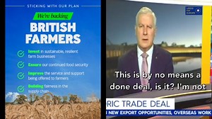 64 reactions · 26 shares | Sunak told British farmers that he "had their back", well Australia begs to differ... Former Australian Deputy PM on the UK/Australia trade deal - "Well the big winners are Australian producers, Australian farmers, indeed Australians full stop..." | Leeds for Europe | Facebook
