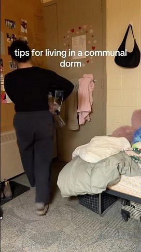 tips for living in a communal dorm #university #dorm