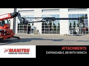 Manitou extendable jib with winch - PT800