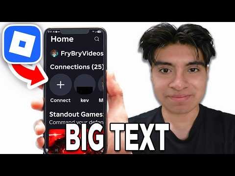 How To Increase Text Size On Roblox Mobile! - Tutorial