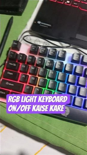 RGB Light Keyboard On Off Kaise Kare | RGB Keyboard Light Setting 2026