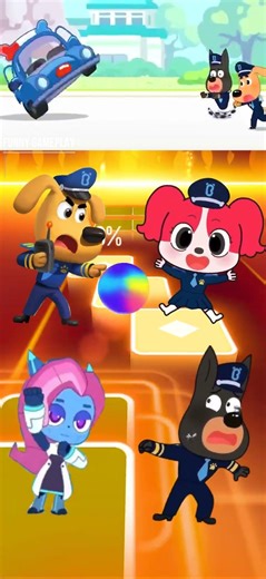 Sheriff Labrador 🆚 Police Officer 🆚Sheriff Papillon 🆚 Sheriff LabradorTiles Hop EDM Rush #119