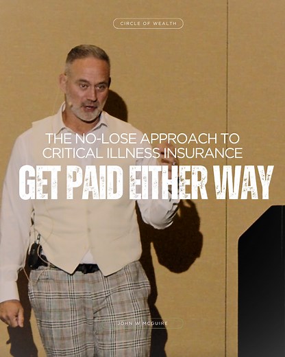 Most people avoid critical illness insurance because they fear "wasting money" on premiums if they never get sick. But what if you could win EITHER WAY? Here's my approach that changes everything: 1. Get $250,000 if you become critically ill 2. BUT if you stay healthy, get 100% of your premiums back after 15 years And for business owners, it gets even better: structure it with your company paying 60% of premiums, then get ALL the money back tax-free if you don't need it. This is why my clients r