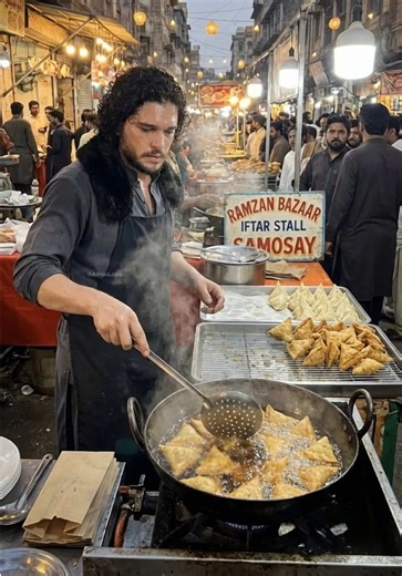 Game of Thrones characters in Karachi during Ramadan, selling street food 🌙✨ #gameofthrones #karachi #ramadan #streetfood #pakistan