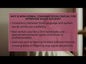 Why Is Non-verbal Communication Crucial For Interview Skills Success? - The Language Library