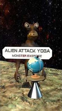 Alien Yoga Attack Monsercise #shorts