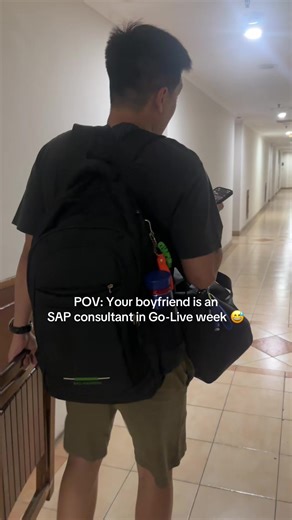 If you know SAP Go-Live week… you know 😅 Survival level: 100 🤲🏻 Sending all the emotional support 😌 #Hypercare #sap #consultant #corporatelife #boyfriend