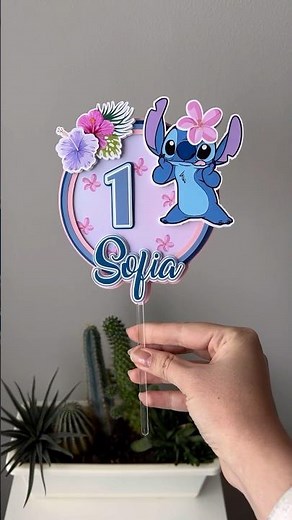 Lilo and Stitch Birthday Cake Topper DIY