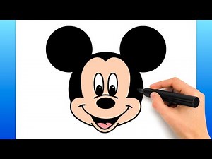 How To Draw Mickey Mouse (Easy Drawing Tutorial)