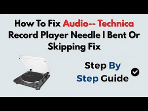How To Fix Audio-- Technica Record Player Needle | Bent Or Skipping Fix
