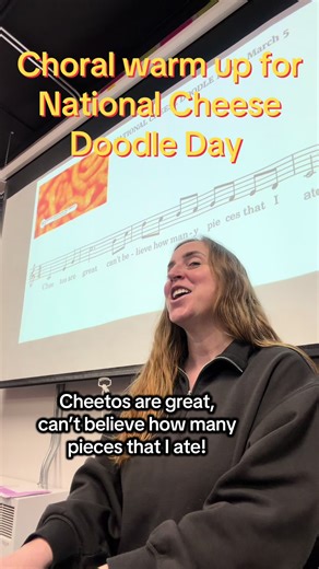 #choir #choirteacher #singing #cheetos | Choir Warm Ups