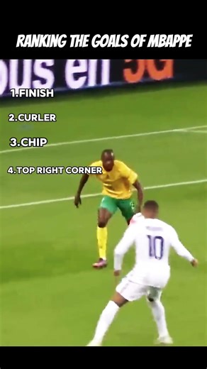Ranking best goals of Mbappe