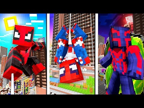 All Spider Man Suits in Minecraft! (2024 Legends Mod)