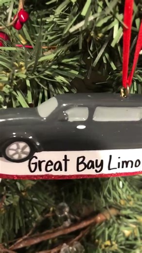 Personalized Limousine - Black Christmas Ornament