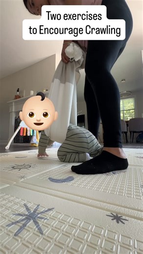 H o m e s c h o o l on Instagram: "Two Exercises to Encourage Crawling: 1. Guided Crawling Position Movement: Gently guide the baby in a crawling position, adding soft bouncing movements while moving through the space. This provides a sense of security and gradually helps the baby internalize their body as a tool for movement, while developing spatial awareness and body consciousness. 2. Guided Sitting Position: Guide the baby into a seated position, then gently lay them down and softly push usi