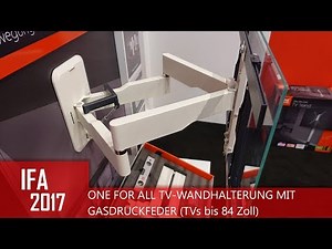 ONE FOR ALL TV-Wandhalterung mit Gasdruckfeder (IFA 2017)