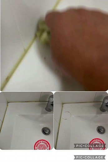 How to remove rust stains from bathroom sink ?