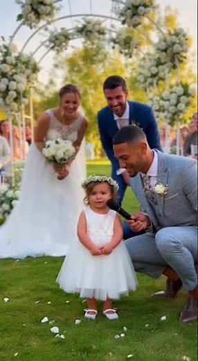 😐 "No kissing in the house."The 2yo flower girl just BANNED the honeymoon 😂#ViralShorts