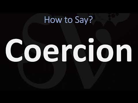 How to Pronounce Coercion? (CORRECTLY)