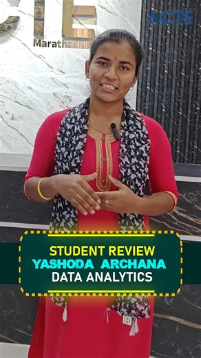 ACTE Technologies | Training & Placement on Instagram: "🌟 Real Student. Real Feedback. Real Growth. 🌟 Hear from Yashoda Archana as she talks about how ACTE’s practical training, live projects, and expert guidance transformed her into a confident Data Analytics professional 📊💻 With mock interviews and strong placement support, ACTE helps freshers and career changers step into the IT industry with confidence. 📈 Start learning today. Get job-ready tomorrow. 🎯 Get IT Jobs (Any Degree) with 𝐀�
