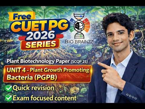 UNIT 4 - PGPB Explained in 11 Minutes | CUET PG Plant Biotechnology #cuetpg2026 @BioBrainzz