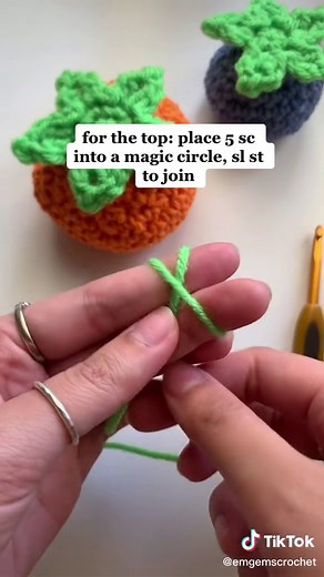 Replying to @Elrae414 to size up, do more increase rounds at first! #crochetblueberry #crochetersoftiktok #howtocrochet #blueberrycharm #totebag