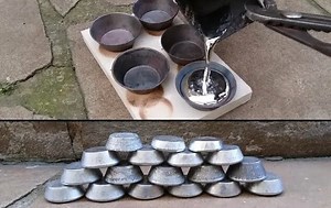 Zamak melting in the homemade forge