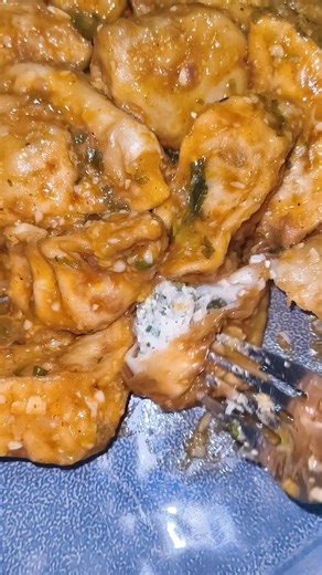 Hot & Crispy Pan Fried Momo with Garlic Sauce ❤️ | Must Try!#food #ytshorts #momos #shorts #chicken