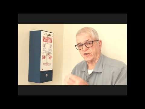 My Vintage U.S. Postage Stamp Dispenser In Operation