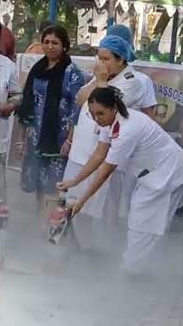 Fire mock drill Siliguri District Hospital.