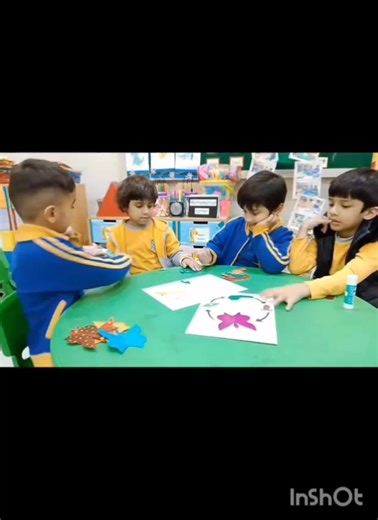 Learning about the life cycle of a butterfly in kindergarten is important because it helps children develop early science skills by observing how living things grow and change. The clear stages from egg to caterpillar to chrysalis to butterfly, make abstract ideas easy for young learners to understand. It also builds curiosity, vocabulary, and a love of nature while encouraging responsibility and creative expression through related activities. KG C children enjoying creating lifecycle of butterf