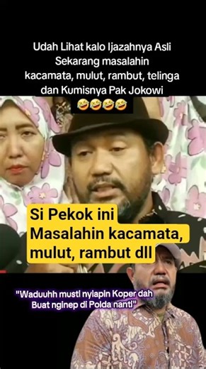 Orang Pekok ini masalahin kacamata, mulut, rambut dll #kabarterbaru #beritaviral #viral #fypシ