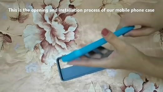 Mobile phone case installation video