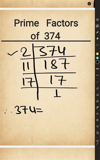 Factors of 374