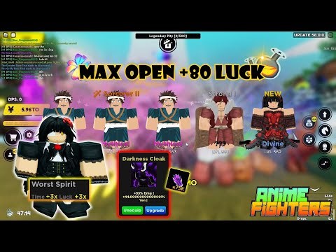 Update58!! NEW AURA!! New Divine [ Worst Spirit ]!! 2 CODES!! Anime Fighters Simulator