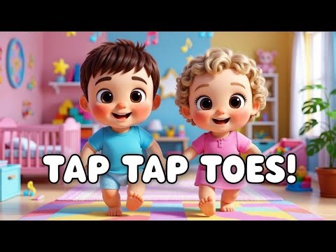 Tap Tap Toes Song 👣 Fun Action Song for Toddlers