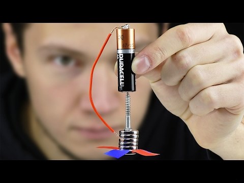How to Make Simple Electric Motor from Battery in 1 minute