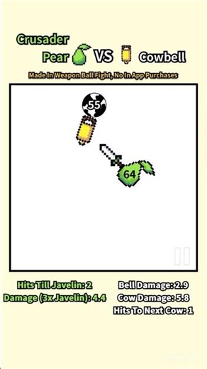 CRUSADER PEAR VS COWBELL (botbb) (weapon ball fight)