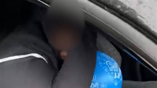 Motorist seen 'inhaling laughing gas at 6am' before driving off